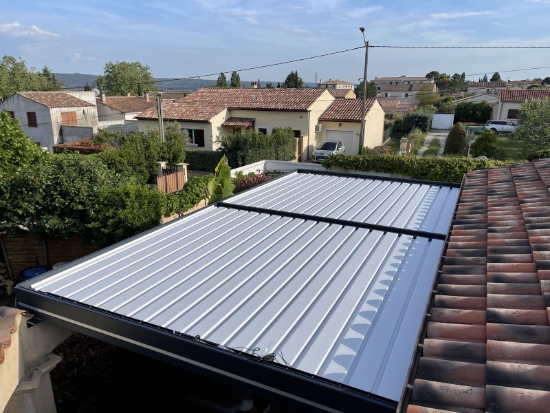  installation d’une pergola bioclimatique sur Volx
