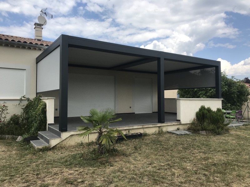 pergola bioclimatique 8x4 sur SISTERON